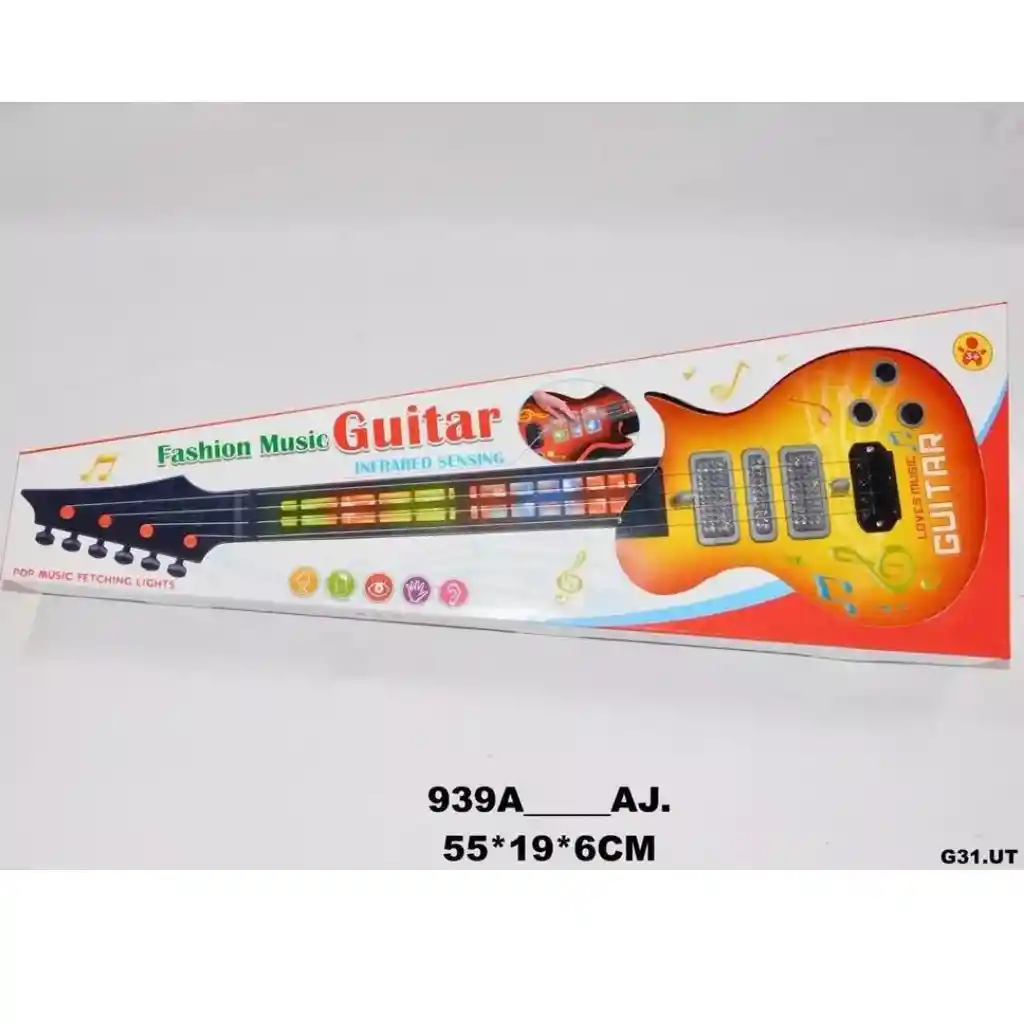 Guitarra Musical Sonidos Música Luces Niños Regalo Juguete