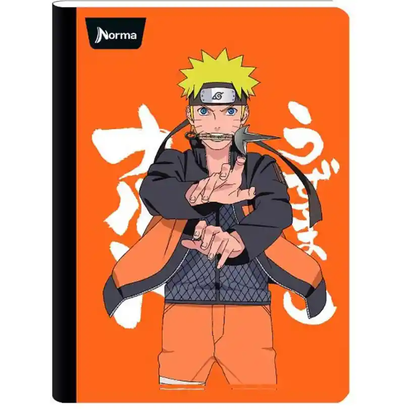 Cuaderno Cosido Norma De Naruto Cuadros 100 Hojas - Se Envia Un Motivo Aleatorio