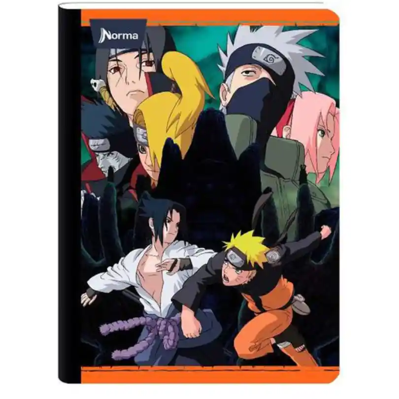 Cuaderno Cosido Norma De Naruto Cuadros 100 Hojas - Se Envia Un Motivo Aleatorio