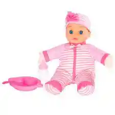 Muñeco Bebe De Caucho Con Mecanismo 30cm