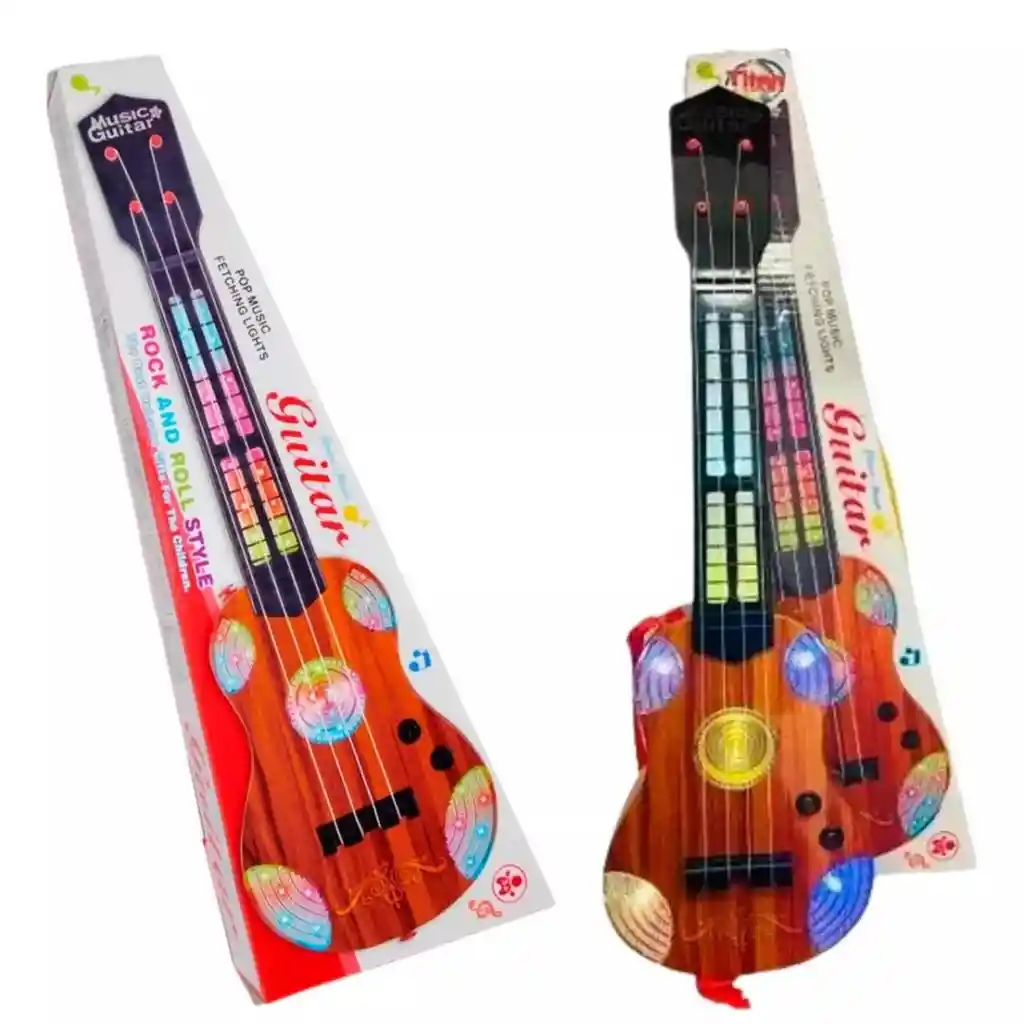 Guitarra Juguete Luces Sonido Niños Regalo Instrumento Music