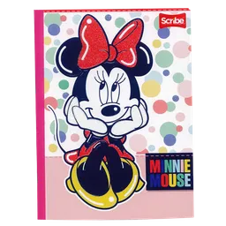 Cuaderno Cosido Scribe De Minnie Cuadros 100 Hojas - Se Envia Un Motivo Aleatorio