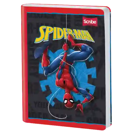 Cuaderno Cosido Scribe De Spiderman Cuadros 100 Hojas - Se Envia Un Motivo Aleatorio