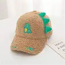 Gorro De Niños Dinosaurio Con Peluche Termico