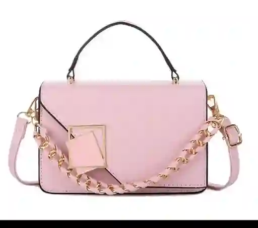 Bolso De Mano Color Rosado