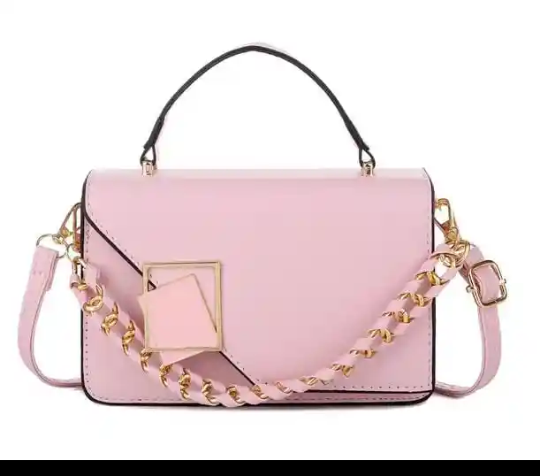 Bolso De Mano Color Rosado