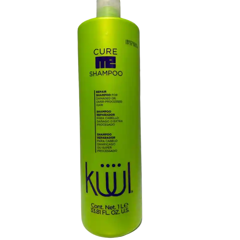 Shampoo Cure Me Para Cabello Dañado O Sobre-procesado Repara Y Reconstruye 1l - Kuul