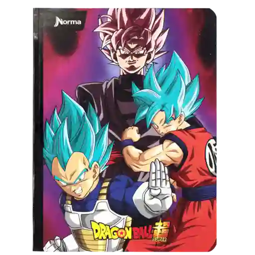 Cuaderno Cosido Norma De Dragonball Z Cuadros 100 Hojas - Se Envia Un Motivo Aleatorio