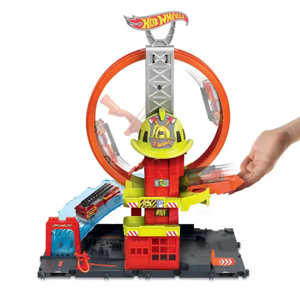 Hot Wheels Estacion De Bomberos Superloop