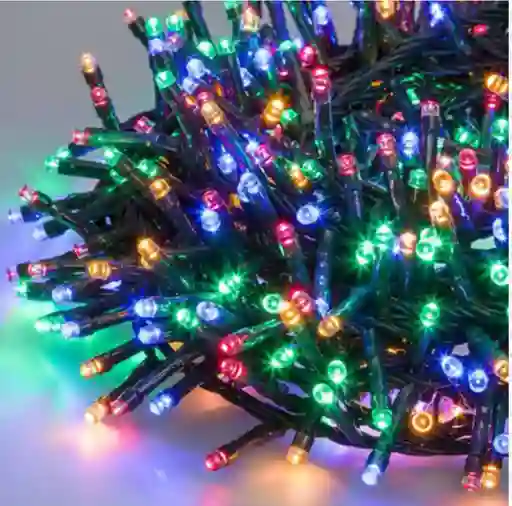 Alumbrado Navidad Extension Luz Led Lineal 100 Luces 7m Cable Blanco O Verde Arbol De Navidad Ventanas Y Mas