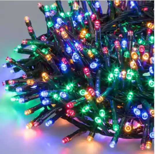 Alumbrado Navidad Extension Luz Led Lineal 100 Luces 7m Cable Blanco O Verde Arbol De Navidad Ventanas Y Mas