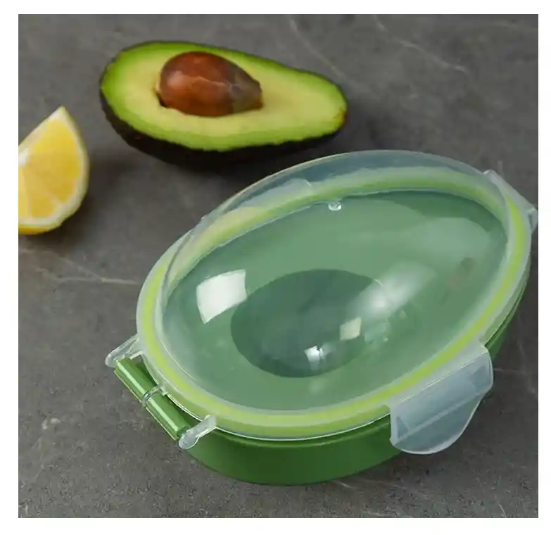 Porta Aguacate Coca Plastica Portatil Cocina Conservandolo Recipiente Hermetico