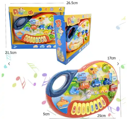 Piano Transportes Juguetes Bebes Jugueteria Musical Regalo