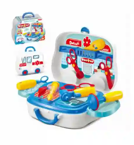 Set Juego Maletín Doctor Doctora Niños Con Accesorios Regalo