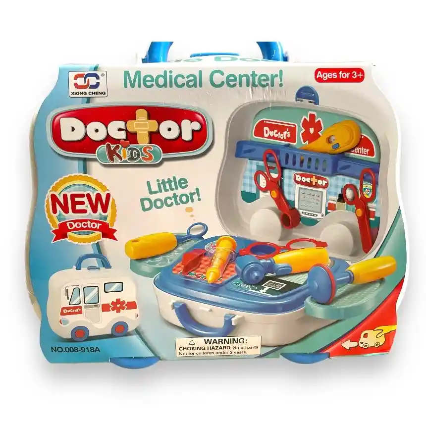 Set Juego Maletín Doctor Doctora Niños Con Accesorios Regalo