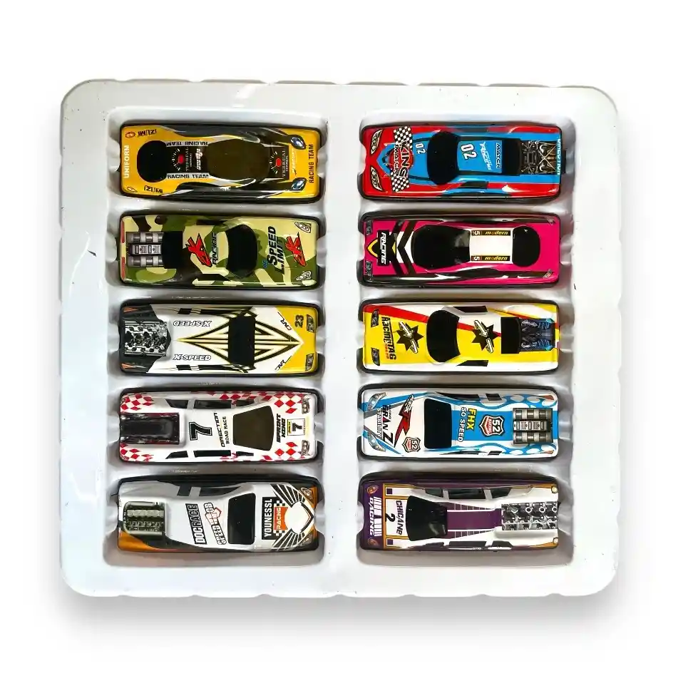 Carritos Colección X10 Juguetes Carros Metal Niños Juguetería