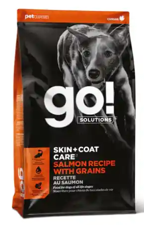 Go! Solutions Adulto Piel Pelo Con Grano Salmón Alimento Para Perro X 3,5 Lbs