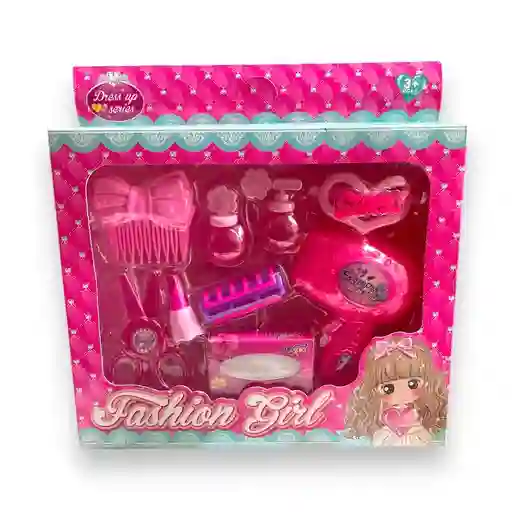 Set Belleza Secador Regalo Juguete Niña