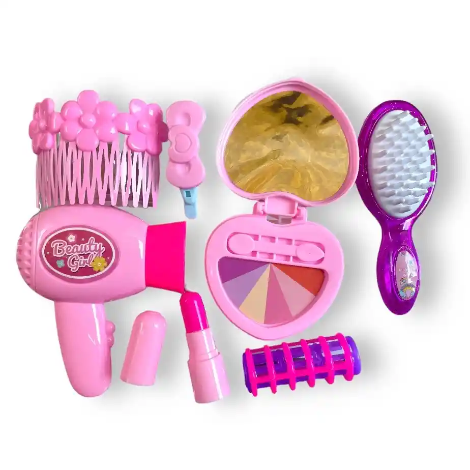 Set Belleza Espejo Regalo Jueguete Niña