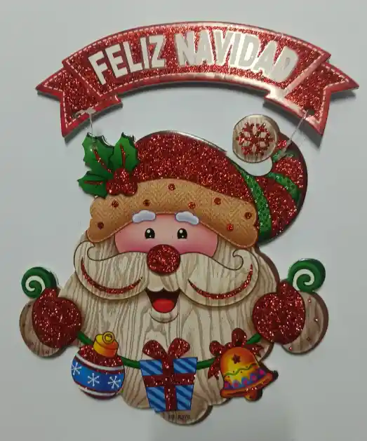 Letrero Navideño Feliz Navidad Para Colgar Pequeño