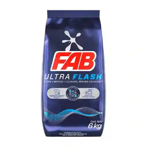 Detergente Fab Ultra Flash Polvo X 6 Kg