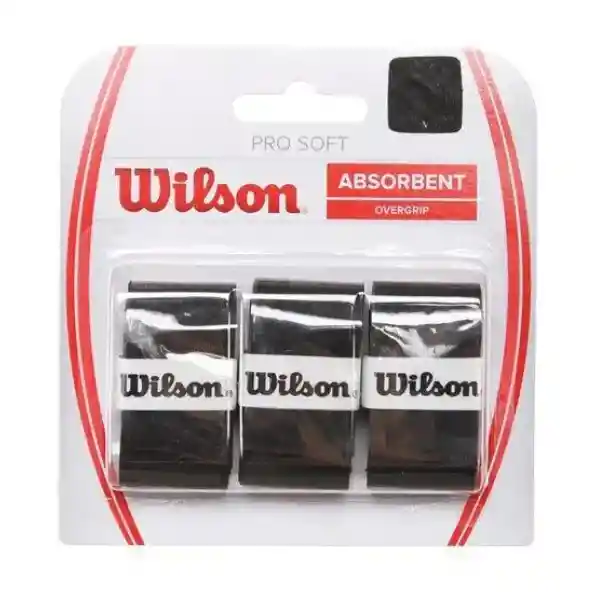 Overgrip Wilson Pro Soft X 3 Unidades Negro