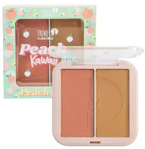 Rubor Y Contorno Peach Kawaii Duo Trendy