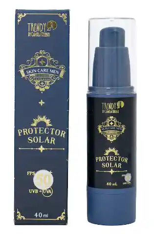 Protector Solar Facial Hombre 40ml Bloqueador Trendy