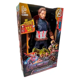 Muñecos Figura Avengers 30cm Articulada Sonido Niños Marvel Cap. America Aleatorio