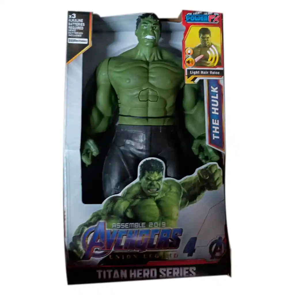 Muñecos Figura Avengers 30cm Articulada Sonido Niños Marvel Hulk