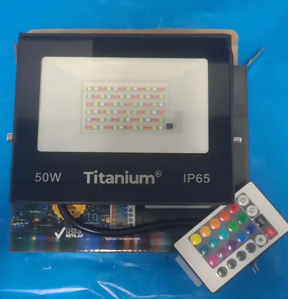 Reflector 50watt Tableta Rgb Multicolor Control Remoto