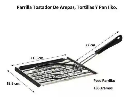 Parrilla Asador Tostador Arepas Tortillas Ilko Galvanizado