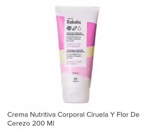 Natura - Crema Nutritiva Para El Cuerpo - Ciruela Y Flor De Cerezo - 200 Ml