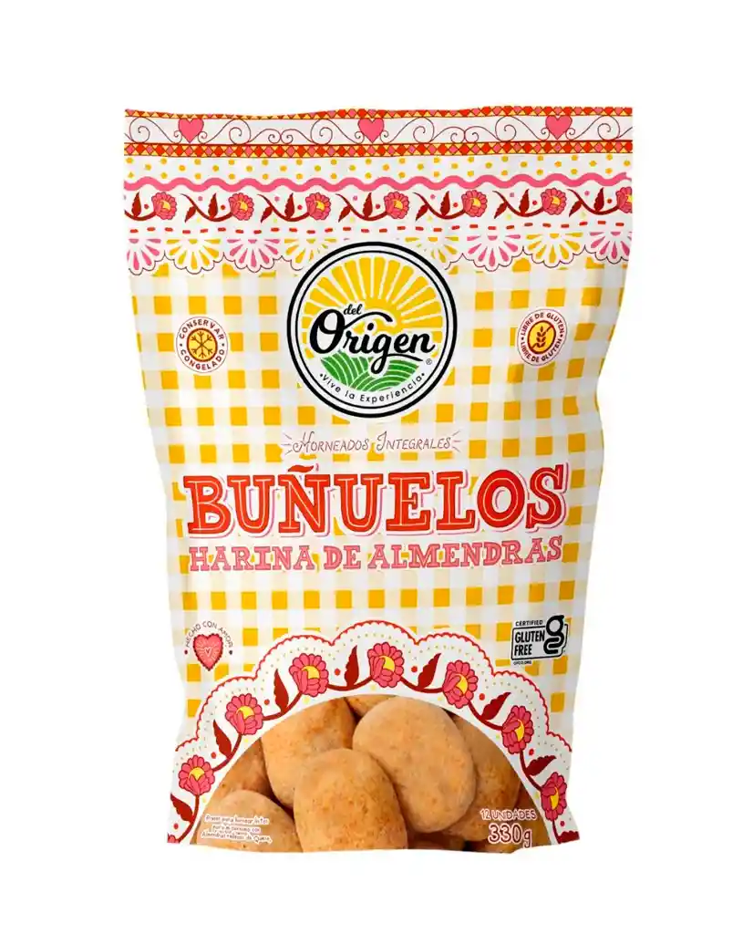 Buñuelos De Harina De Almendra Del Origen 12 Unds