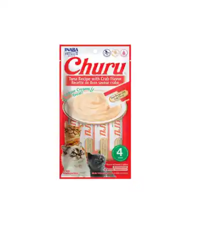 Churu Cremoso Para Gato Receta De Atún Con Sabor A Cangrejo