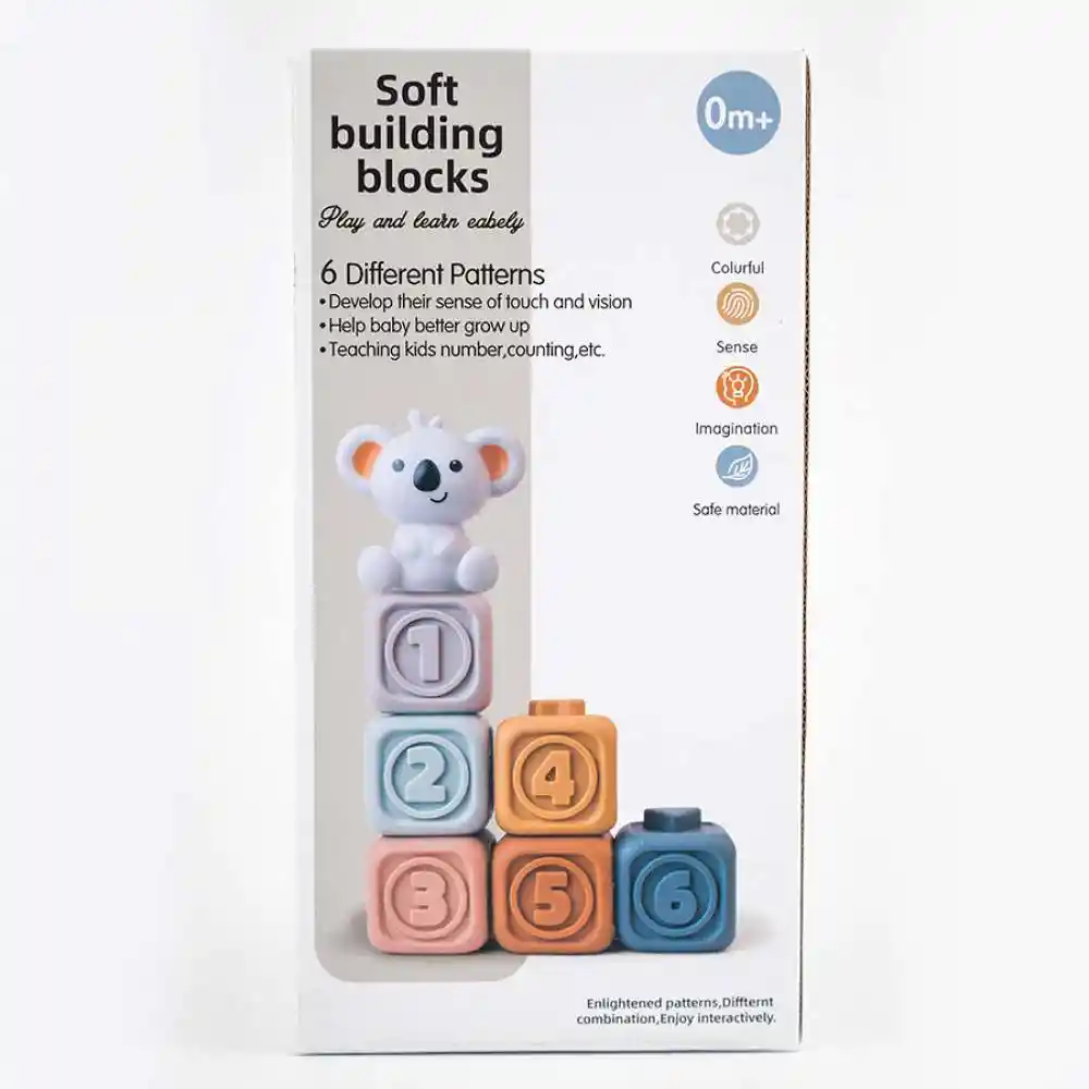Bloques Con Numeros Para Bebe 6pzs