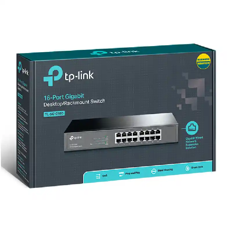 Switch Tp Link 16 Puertos Tl Sg1016d