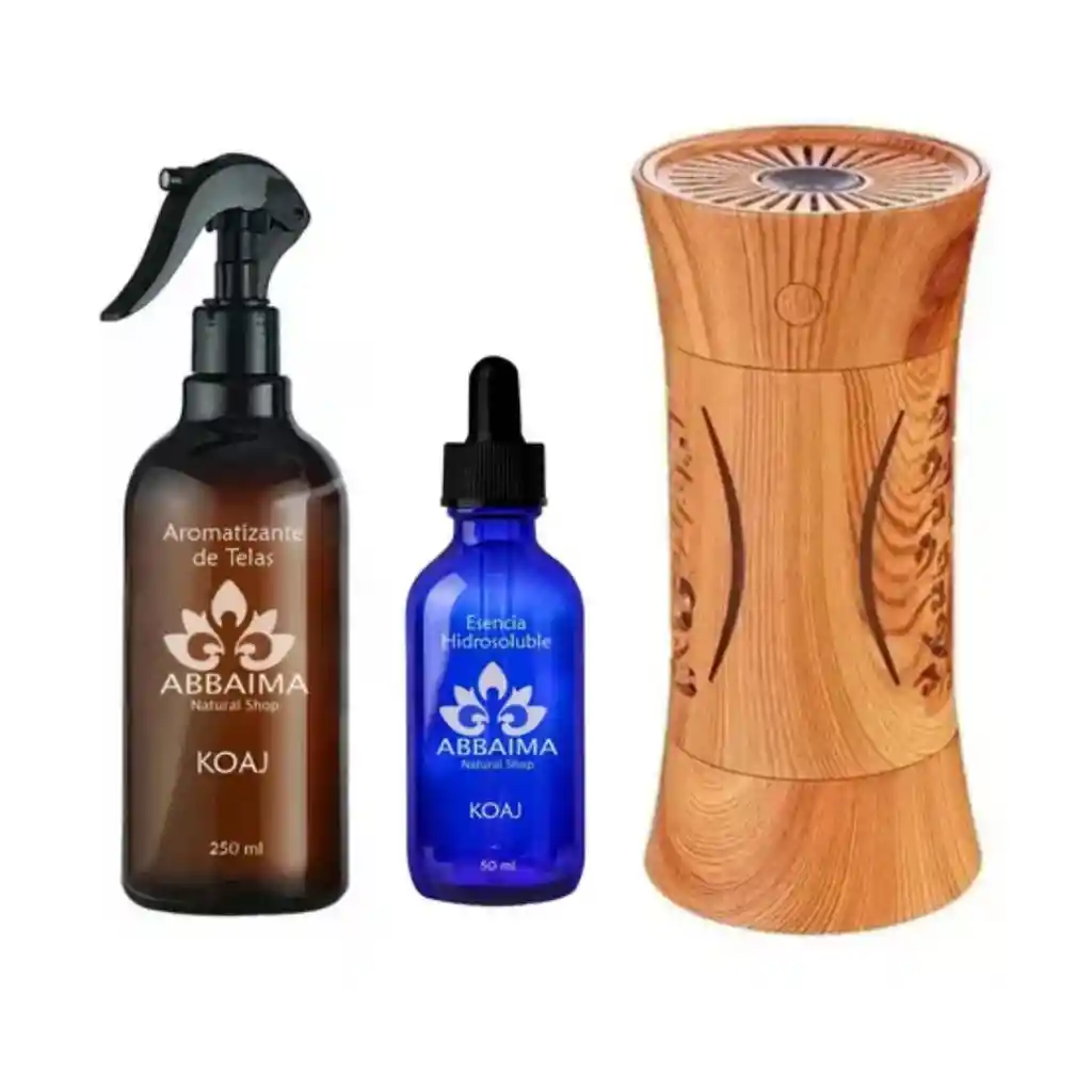 Kit Armonía Aromática: Difusor L3 + Esencia 50ml + Aromatizante 260ml