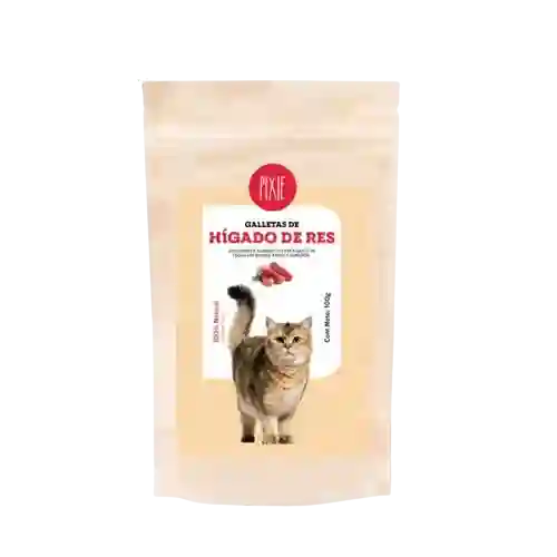 Pixie Galletas Gato Higado De Res 100 Gr