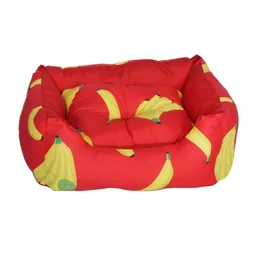 Cama Soft Color Rojo Con Estampados De Banano Talla M