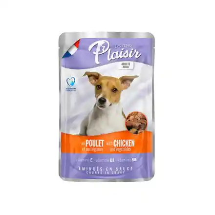 Pouch Plaisir Perro Ad Trozo Pollo Con Ver Sa100gr