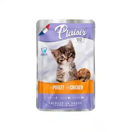 Pouch Plaisir Gatito Trozos De Pollo En Salsa100gr