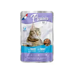 Pouch Plaisir Gato Ad Trozos Trucha Y Camaron100gr