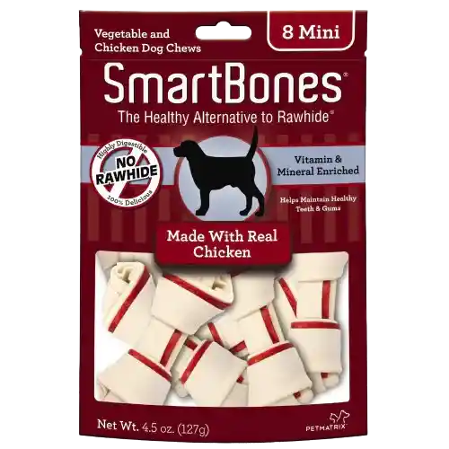 Smartbones Chicken Mini X 8 Unds Sin Artificiales