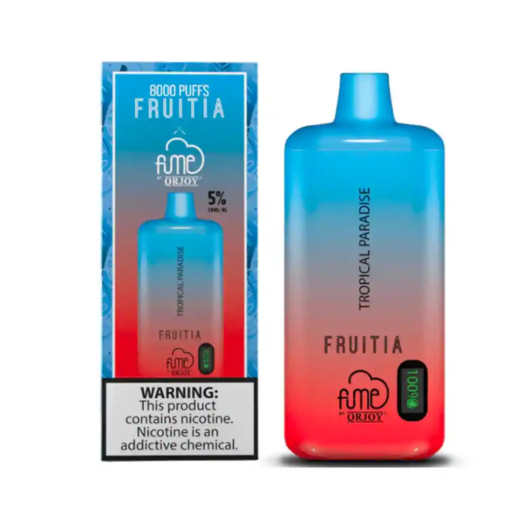 Vape Fume Fruitia Tropical Paradise 8000 Puffs Recargable