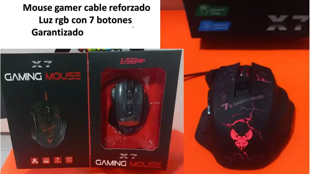 Mouse Gamer 7 Botones Luz Rgb