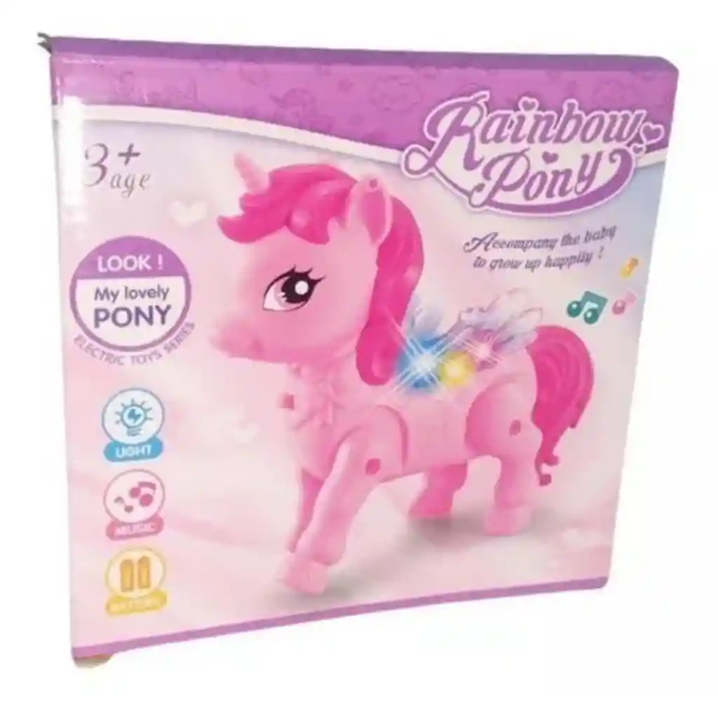 Unicornio Juguete My Little Pony Con Alas Niñas Luz 00503