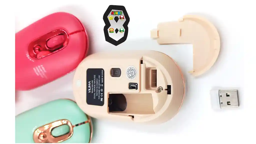 Mouse Inalambrico Colores Pasteles