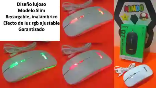Mouse Inalambrico Recargable Slim Delog