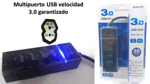 Multipuerto Usb 3.0 1 A 4